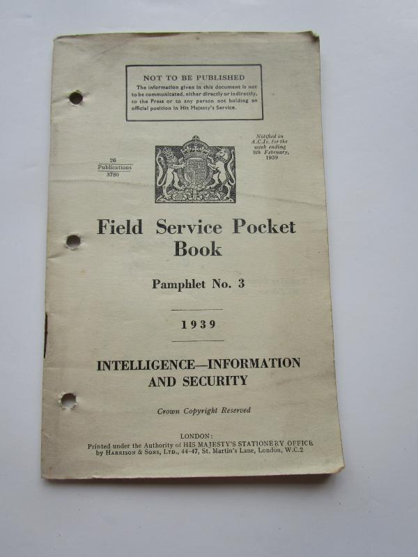 Field Service Pocket Book 1939