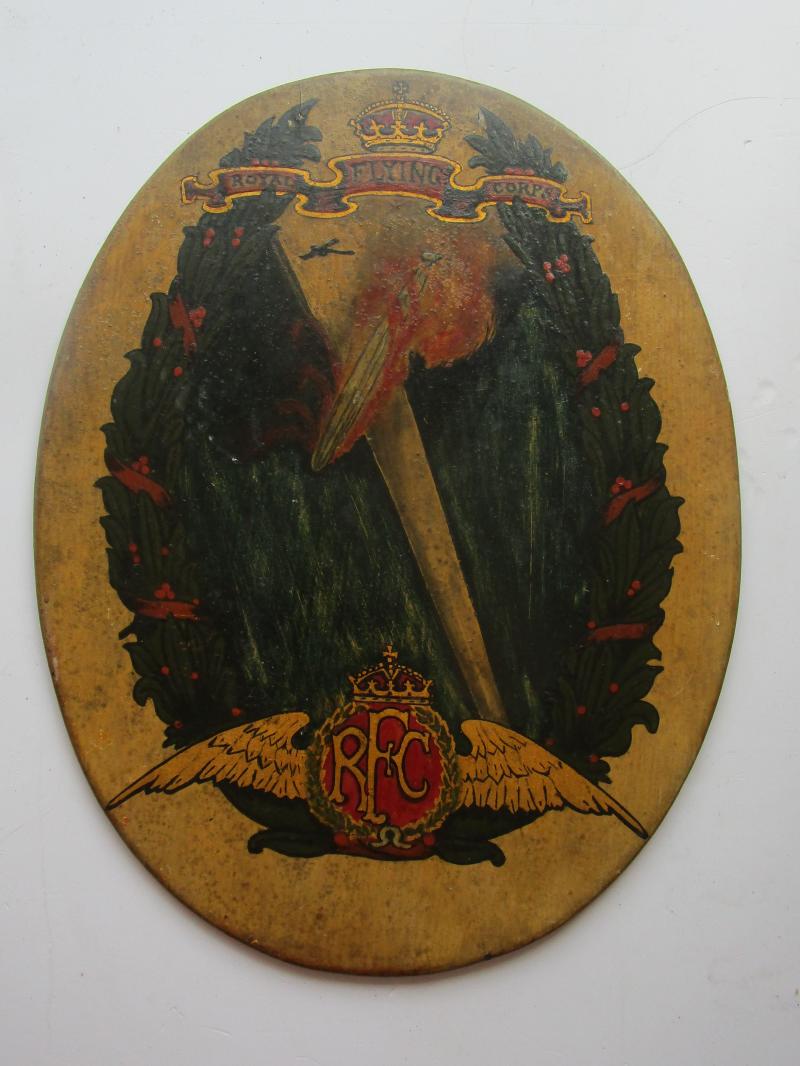 WW1 Royal Flying Corp Plaque & Goggles